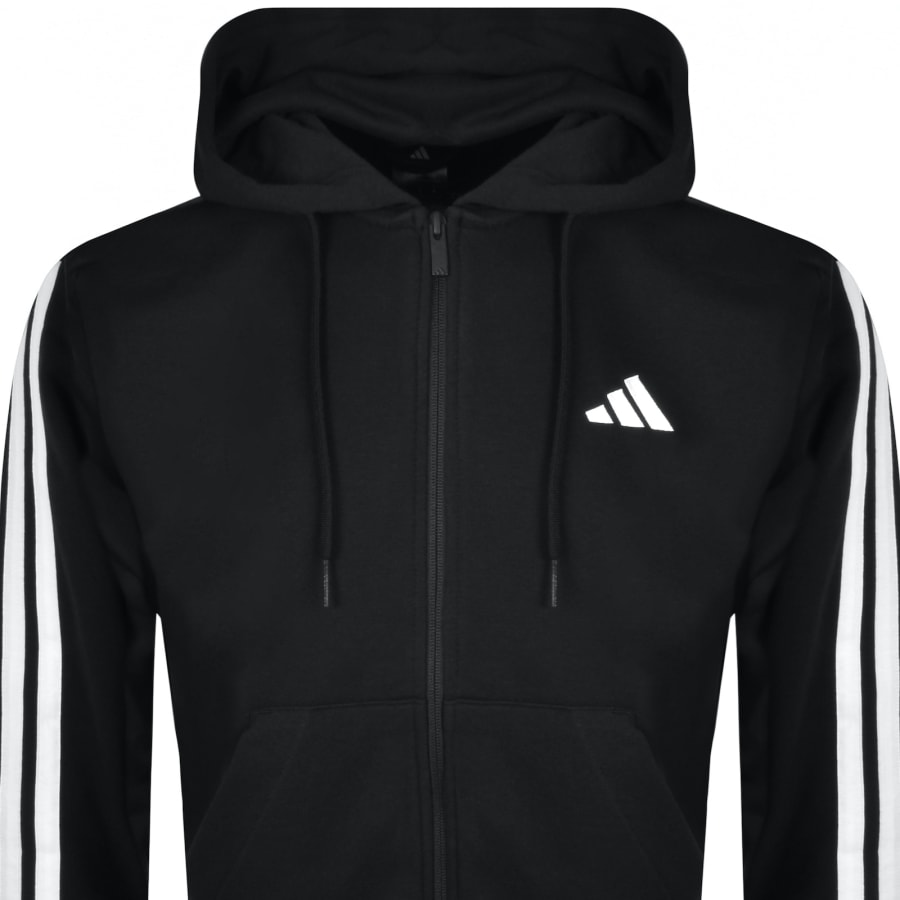 Adidas striped zip hoodie store